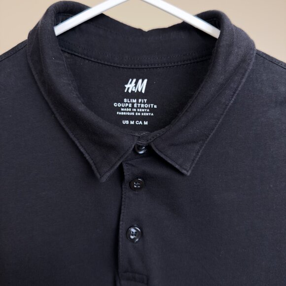 H&M Black Golf Shirt (Medium) - Picture 3 of 3